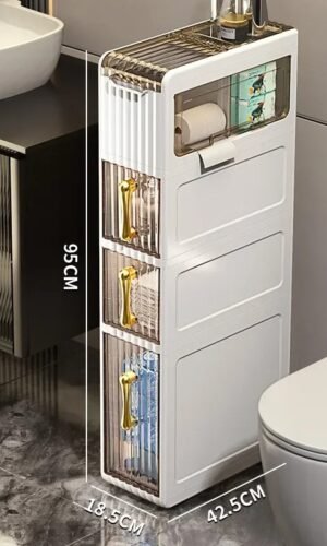 Étagère de rangement 4 niveaux – Résistante à l'eau et facile à monter