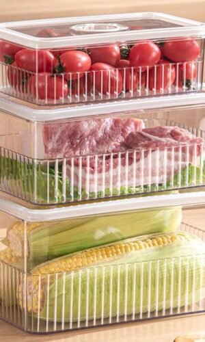 Boîtes alimentaires transparentes empilables – Pour garder votre cuisine bien rangée